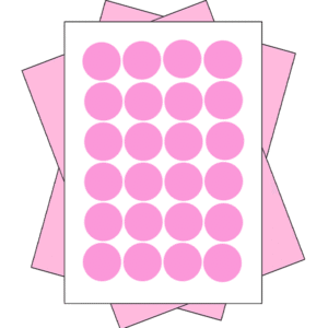 4cm - 24 Stickers