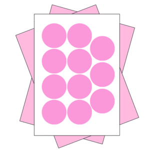 6cm - 11 Stickers