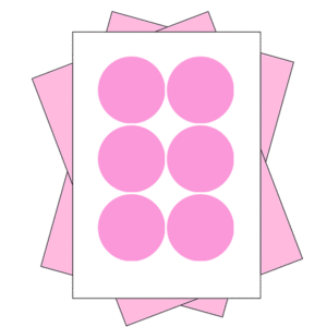 7cm - 6 Stickers