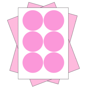8cm - 6 Stickers