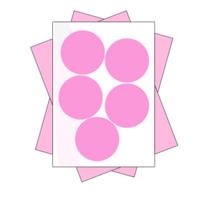 9cm - 5 Stickers