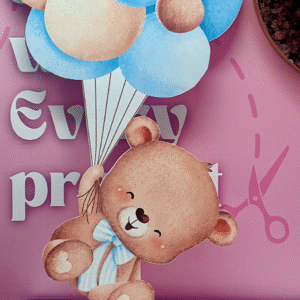 Floating Teddy Cutout (115cm )